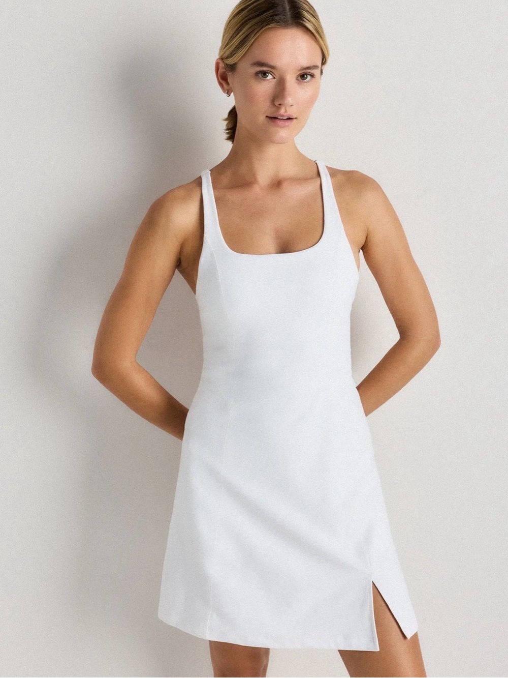 Quince Power-Up Square Neck Dress NWOT - Picture 1 of 2